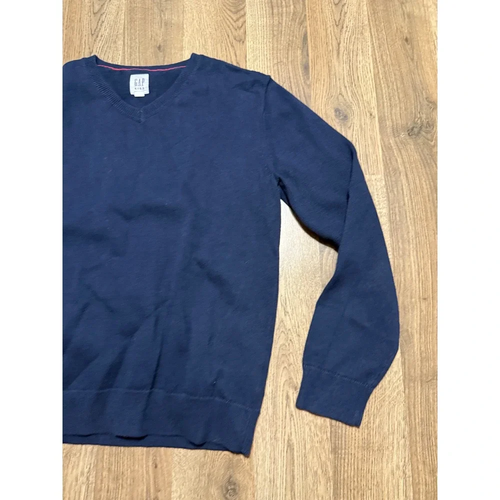 GAP Kids Sweater Boy's Size XXL Navy Blue Crewneck Pullover Long Sleeve